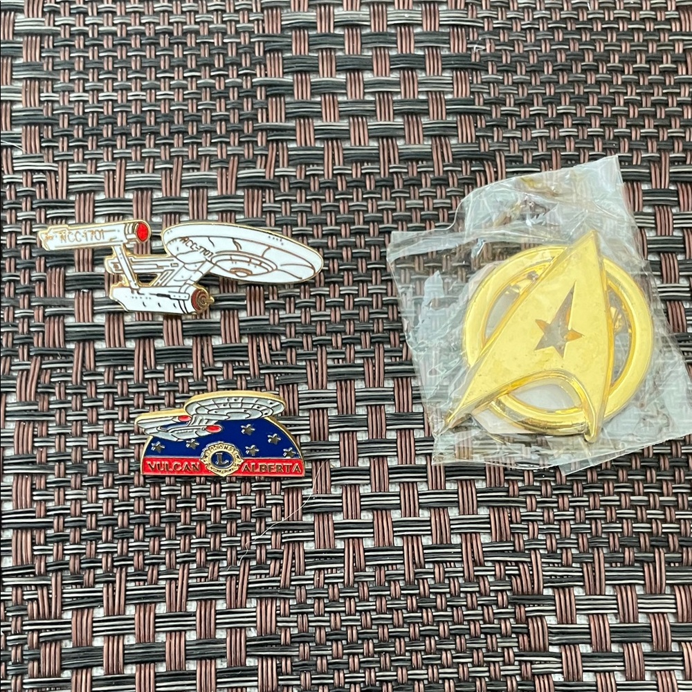 Star Trek Enamel 3 Pin Set